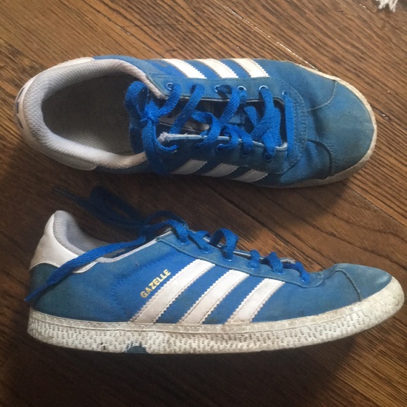 Blue classic gazelle adidas sneakers - Picture 1 of 6